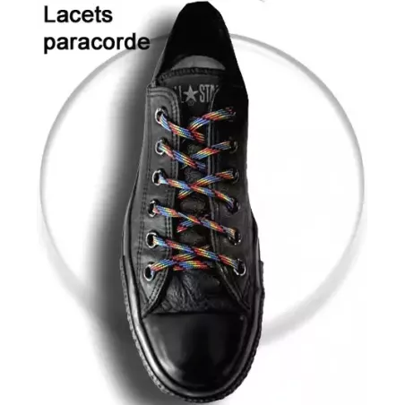 Lacets ronds paracorde multicolores écossais pour vos…