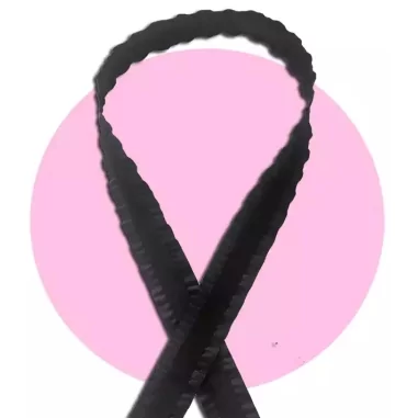 Lacets satin noir froufrou pour vos chaussures