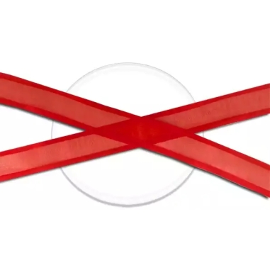 Lacets organdi rouges gansés de satin pour vos chaussures