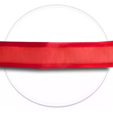 Lacets organdi rouges gansés de satin pour vos chaussures