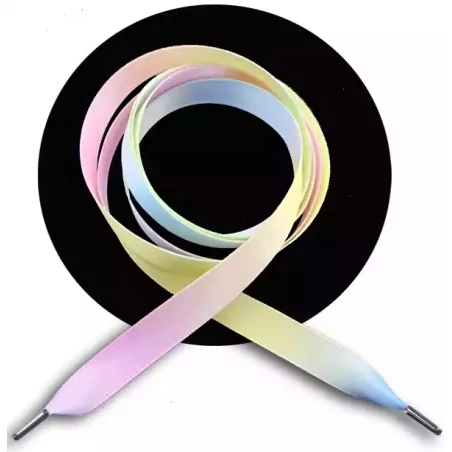 Lacets de chaussures larges satin pastel-Achat|Vente en…