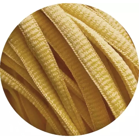 Lacets ronds en moutarde pour vos chaussures