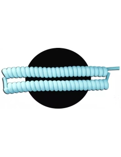 Lacets de chaussures ressorts sans noeud bleus pâles