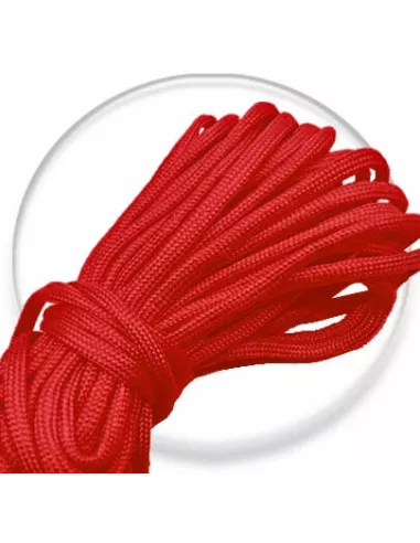 Lacets de chaussures ronds paracorde rouge sur mesure