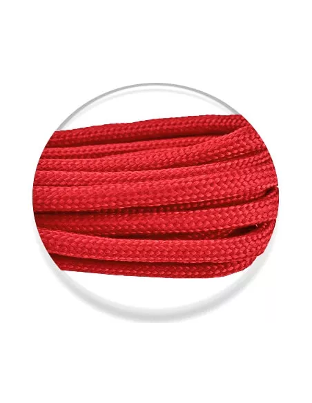 Lacets de chaussures ronds paracorde rouge sur mesure