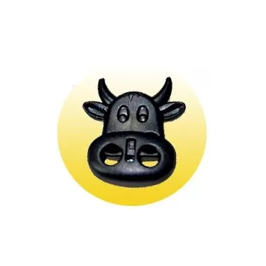 Bloqueurs-stoppeurs forme Vache pour lacets, capuches,…