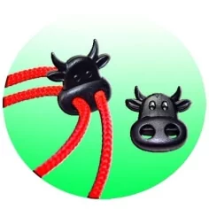 Bloqueurs-stoppeurs forme Vache pour lacets, capuches, sacs,...