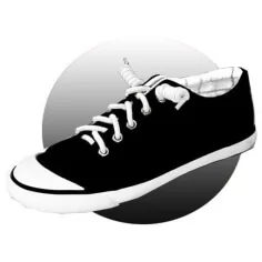 Lacets de chaussures ressorts sans noeud blancs 2