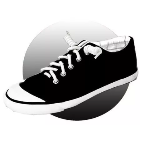 1 paire x lacets ressorts élastiques blancs