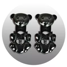 Bloqueurs stoppeurs noirs oursons pour lacets enfants en…