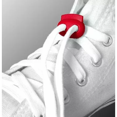 Bloqueurs stoppeurs plats verts foncés de lacets de…