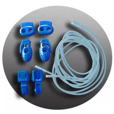 Lacets élastiques bleus pâles-sans noeuds-autobloquants-Ach…