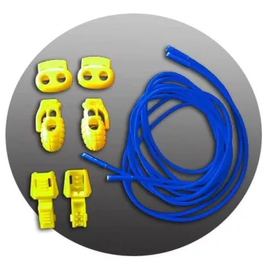 Lacets élastiques bleu électrique-sans…