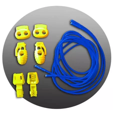 Lacets élastiques bleu électrique-sans…