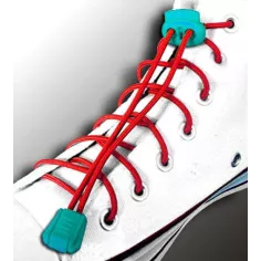 Lacets élastiques rouges-sans noeuds-autobloquants-Achat|Ve…