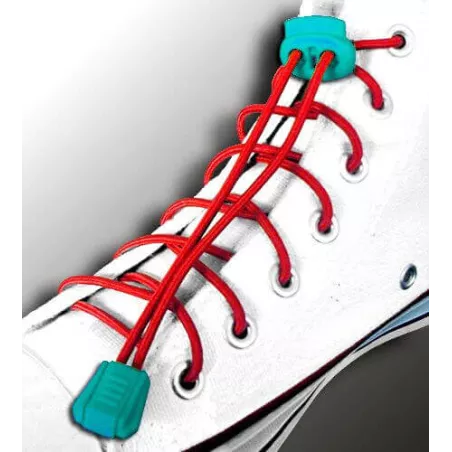 Lacets élastiques rouges-sans noeuds-autobloquants-Achat|Ve…