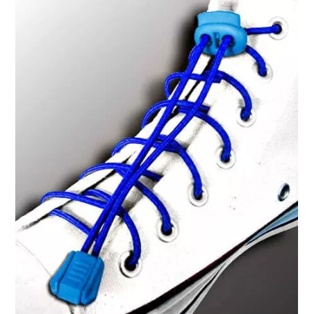 Lacets élastiques bleu électrique-sans…