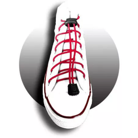 Lacets élastiques rouges-sans noeuds-autobloquants-Achat|Ve…