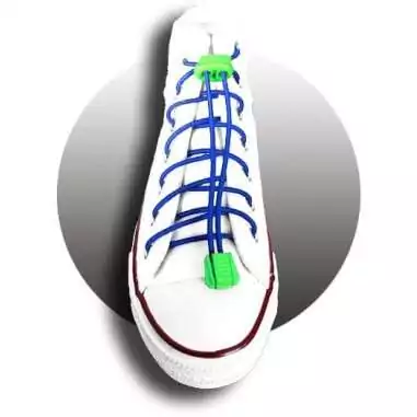 Lacets élastiques auto-bloquants bleu électrique pour vos chaussures