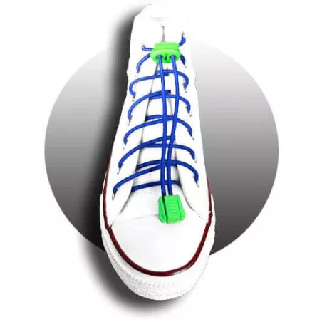 Lacets élastiques bleu électrique-sans…