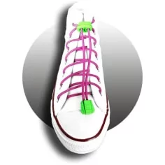 Lacets élastiques rose fuchsia pour vos chaussures 2