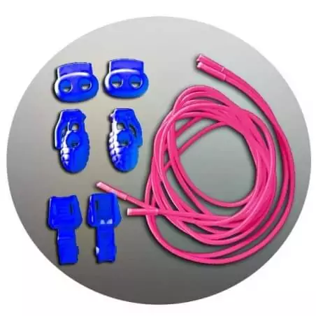 Lacets élastiques rose fuchsia pour vos chaussures