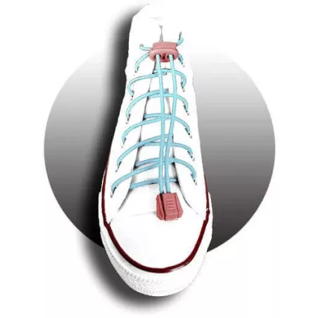 Lacets élastiques bleus pâles-sans noeuds-autobloquants-Ach…