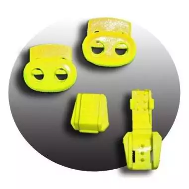 Lacets élastiques autobloquants noirs réflectifs pour vos chaussures