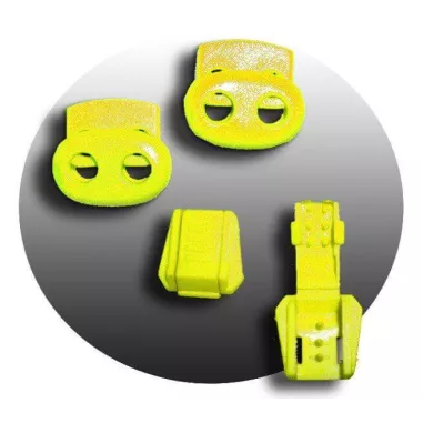 Lacets élastiques noirs et gris-sans noeuds-autobloquants-A…