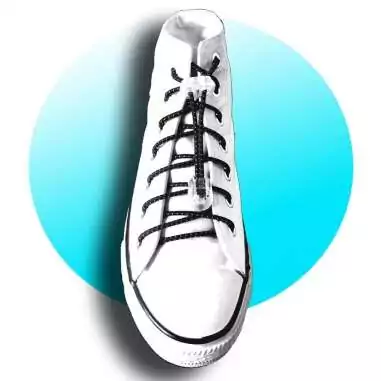 Lacets élastiques autobloquants noirs réflectifs pour vos chaussures