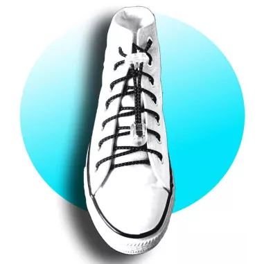 Lacets élastiques noirs et gris-sans noeuds-autobloquants-A…