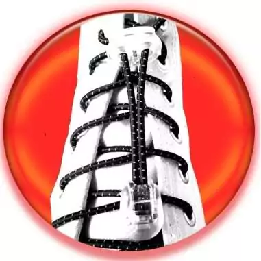 Lacets élastiques autobloquants noirs réflectifs pour vos chaussures