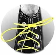 Lacets élastiques jaunes fluos pratiques pour chaussures… 2