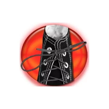 Lacets fins ronds élastiques noirs pour vos chaussures