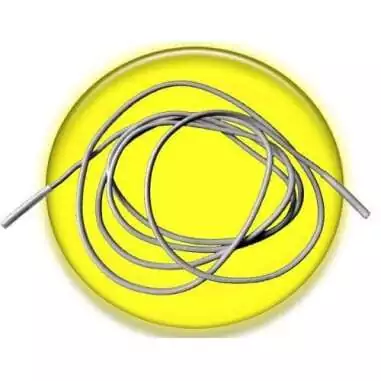 Lacets fins ronds élastiques gris pour vos chaussures