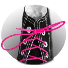 Lacets élastiques roses fluos pratiques pour chaussures… 2