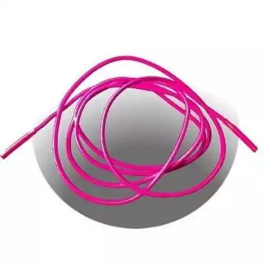 Lacets fins ronds élastiques en rose fluo pour vos chaussures