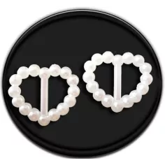 Décorations bijoux de lacets coeurs blancs en vente lacets…