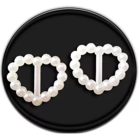 Décorations bijoux de lacets coeurs blancs en vente lacets…