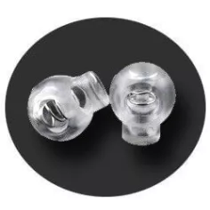 Bloqueurs stoppeurs ronds transparents de lacets de…