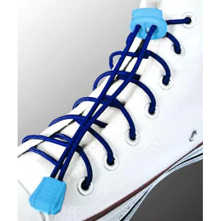 Lacets élastiques bleus marines-sans noeuds-autobloquants-A…