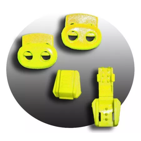 Lacets élastiques bleus canard-sans noeuds-autobloquants-Ac…