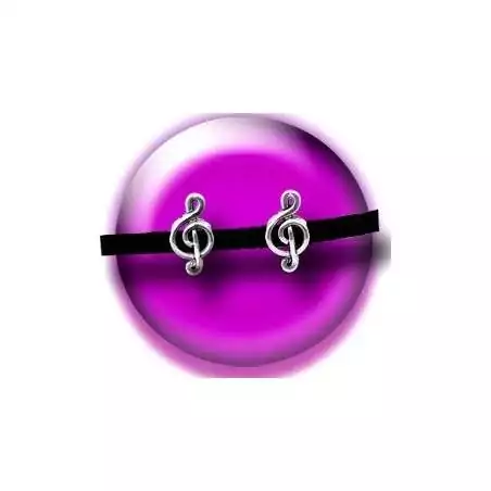 Envie de décorer vos chaussures ? Décorations Musique en métal argenté