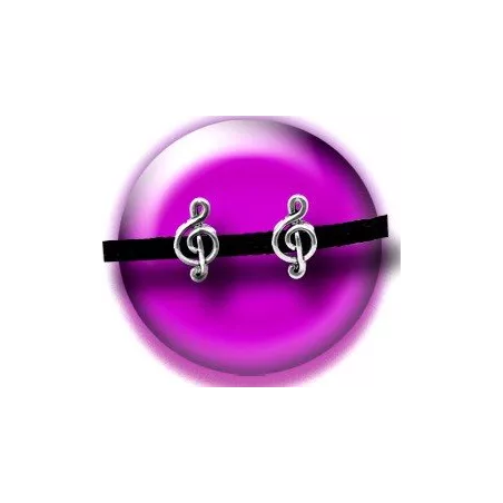 Décorations, bijoux de lacets musique argentés .vente…