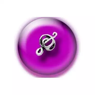 Envie de décorer vos chaussures ? Décorations Musique en métal argenté