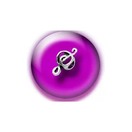 Décorations, bijoux de lacets musique argentés .vente…