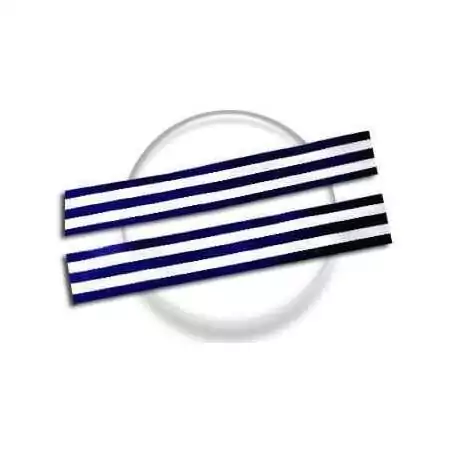 Lacets marinière marine & blanc pour vos chaussures