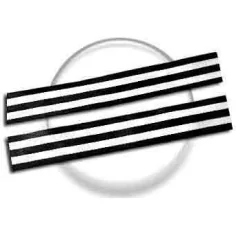 Lacets marinière noir & blanc pour vos chaussures 2
