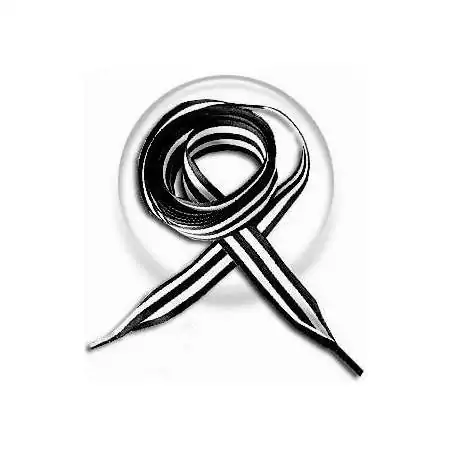 Lacets marinière noir & blanc pour vos chaussures Lacets marinière noir & blanc pour vos chaussures