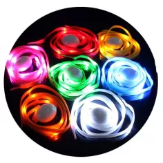 Lacets lumineux colorés pour vos chaussures